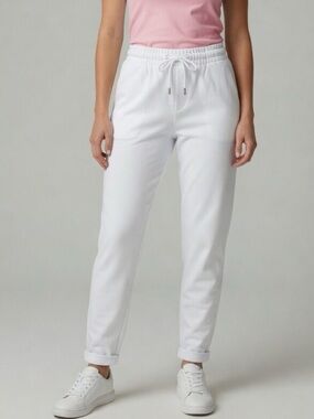 Denim & Flower Women’s  White Casual Drawstring Pants | Size S
